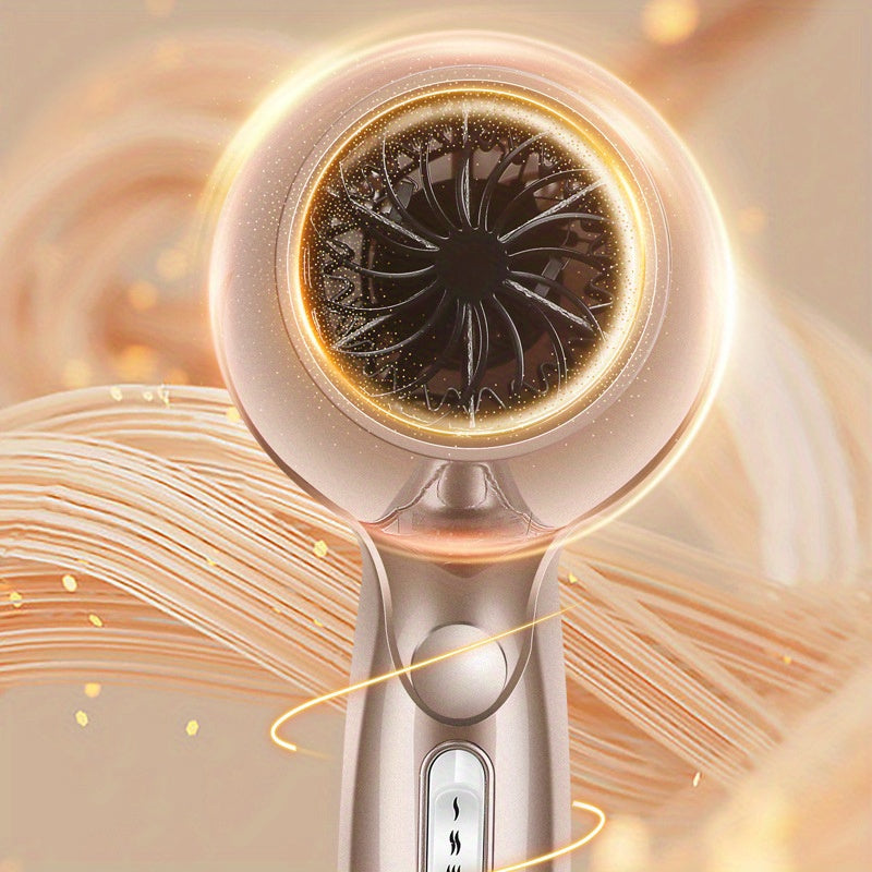 1400W High-Power Hair Dryer with Earth Leakage Protection for Home and Travel
