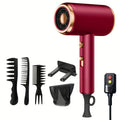 Powerful 1800W Ionic Hair Dryer with Diffuser - 2 Speeds, 3 And Cooling Buttons for Straight And Curly Hair - Perfect for Home, Travel, And Salon Use