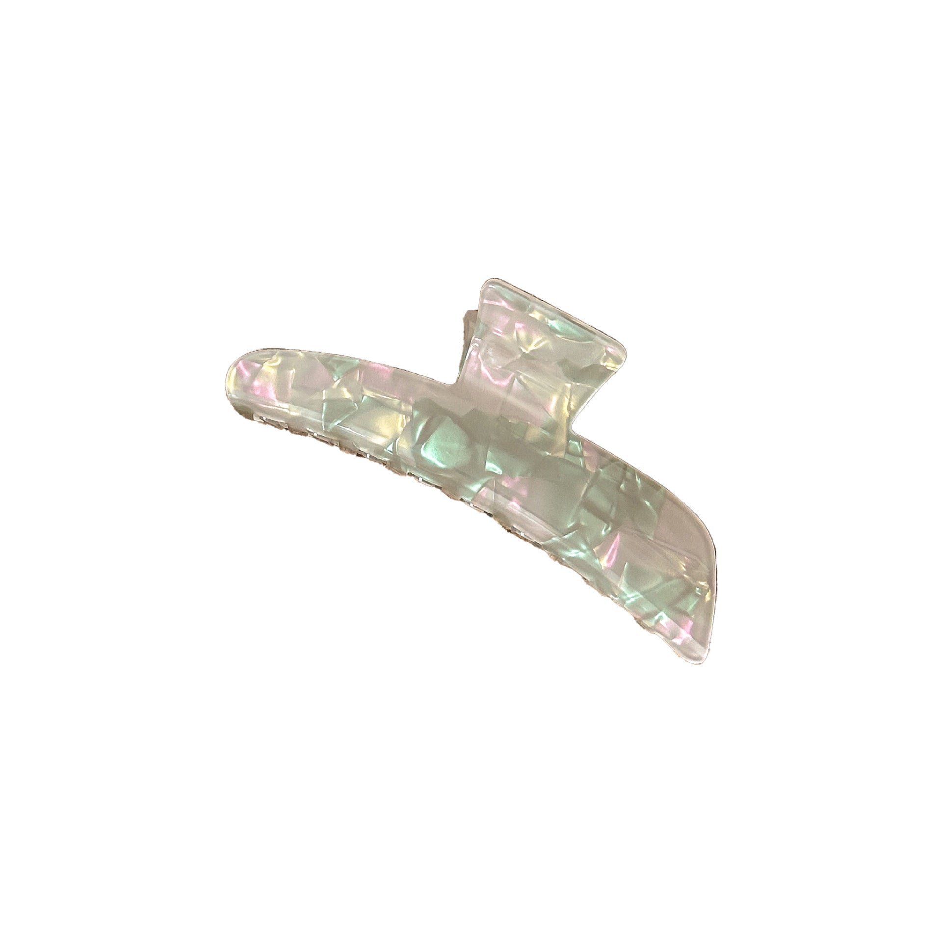 French Lazy Style Simple Lazy Light Acetic Acid Gloss Symphony Grab Clip Korean Edition Fashion Foreign Gas Disc Hairpin Female