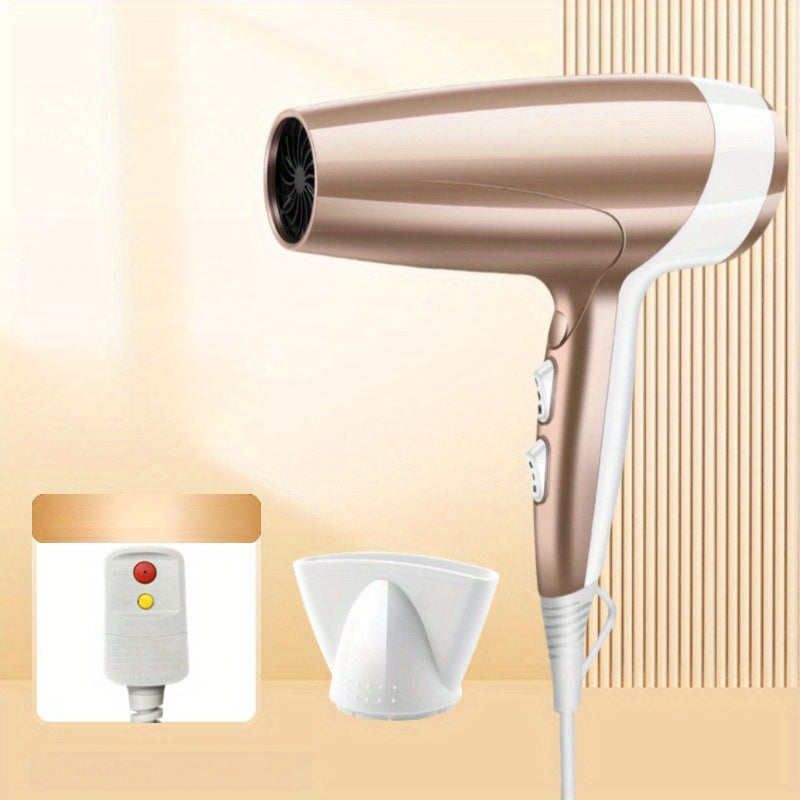 1400W High-Power Hair Dryer with Earth Leakage Protection for Home and Travel