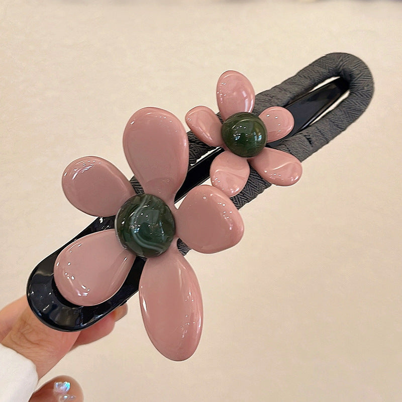 5pcs Super Fairy Flower Korean Grab Clip Women 2025 New Back Head Hairpin High-end Temperament Shark Clip Hair Ornament Summer