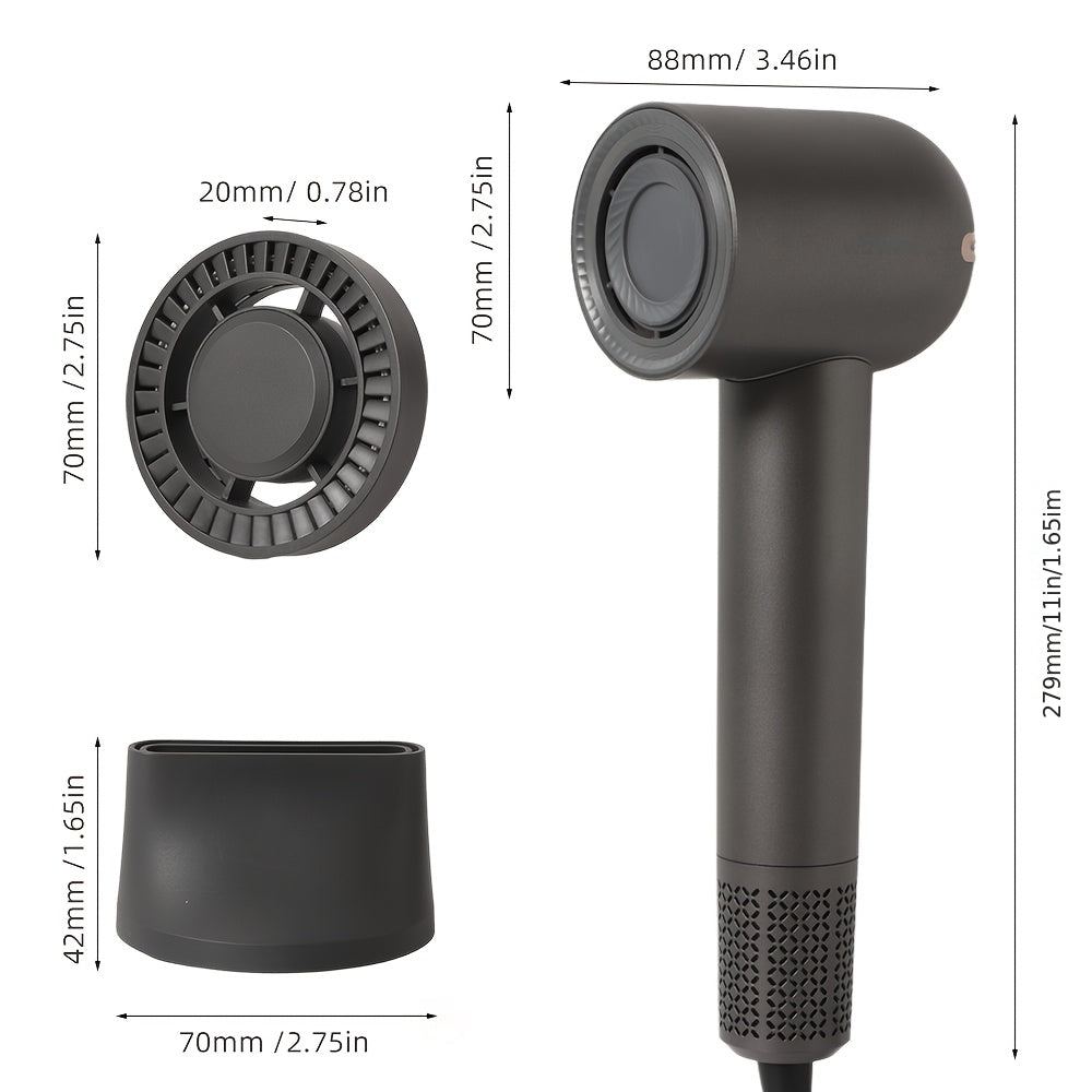 Negative Ion Hair Dryer, Professional High-speed Hair Dryer, Brushless Motor, Quick Hair Drying, 3 Speed Settings And 4 Temperature Options, Low Noise, Suitable for Home, Travel And Salon Use, The Perfect Gift for Women