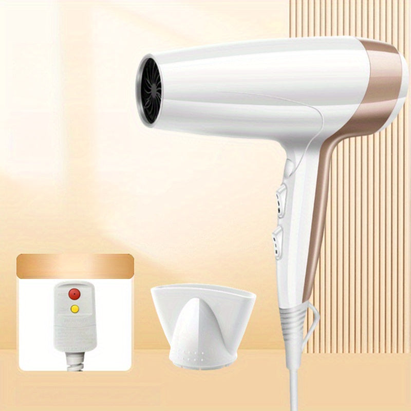 1400W High-Power Hair Dryer with Earth Leakage Protection for Home and Travel