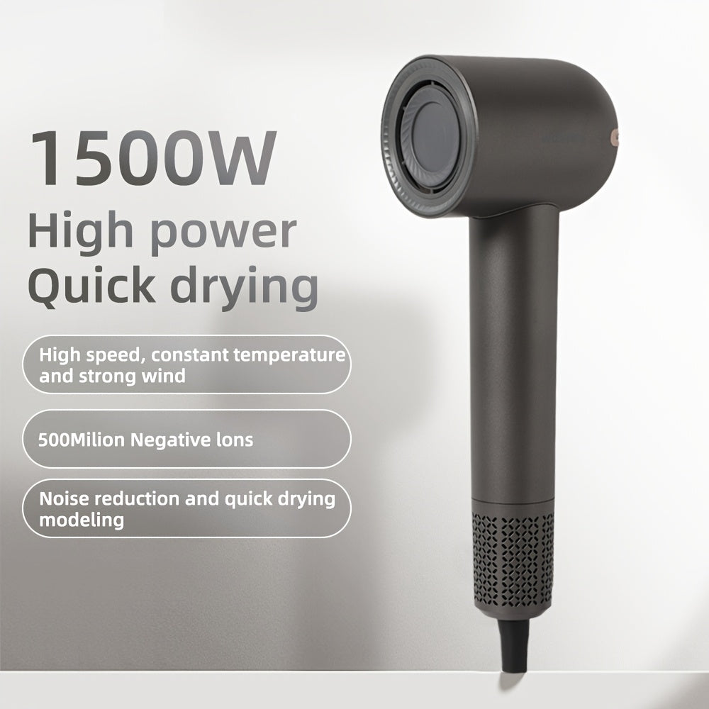 Negative Ion Hair Dryer, Professional High-speed Hair Dryer, Brushless Motor, Quick Hair Drying, 3 Speed Settings And 4 Temperature Options, Low Noise, Suitable for Home, Travel And Salon Use, The Perfect Gift for Women
