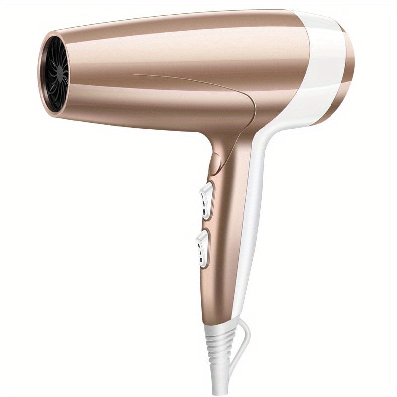 1400W High-Power Hair Dryer with Earth Leakage Protection for Home and Travel