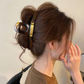 1pc Grab Clip Women'S New High-End Sense Golden Label Shark Clip Large Hairpin High Quality Back Head Headpiece